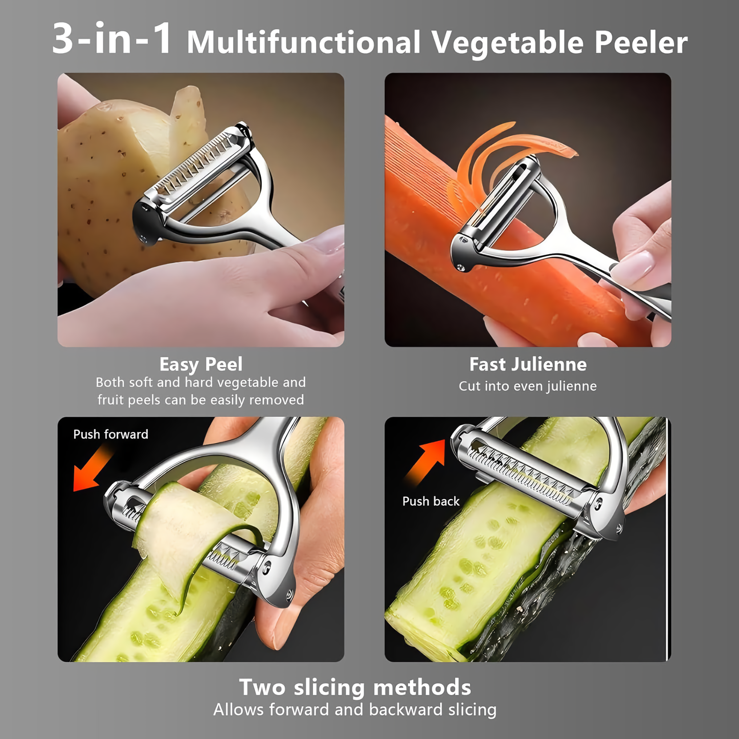 3-in-1 Vegetable Peeler