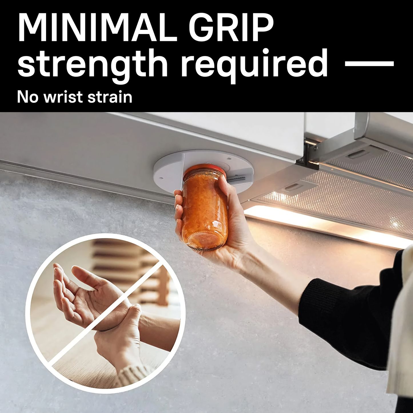 Under-Cabinet Jar Opener