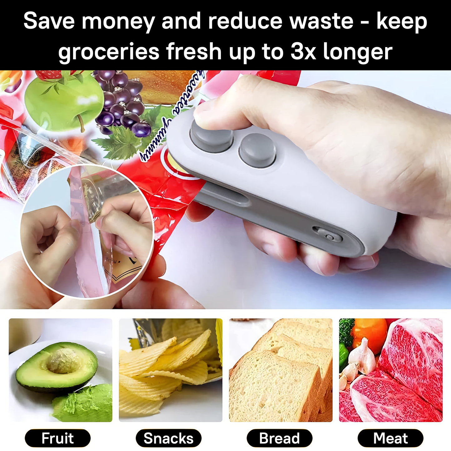 2-in-1 Mini Bag Sealer