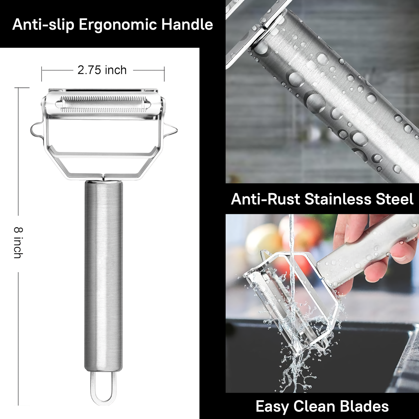 Kitchable 3-in-1 Vegetable Peeler